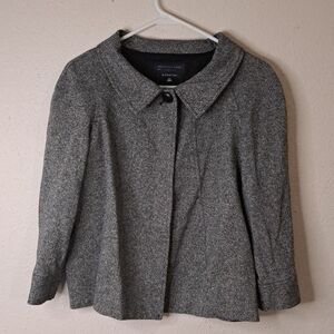 Jones New York gray blazer jacket size 4 petite